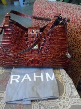 Brahmin Pecan Melbourne Leather Shoulder Bag Medium